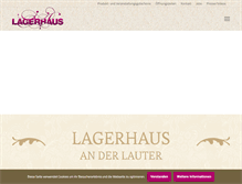 Tablet Screenshot of lagerhaus-lauter.de